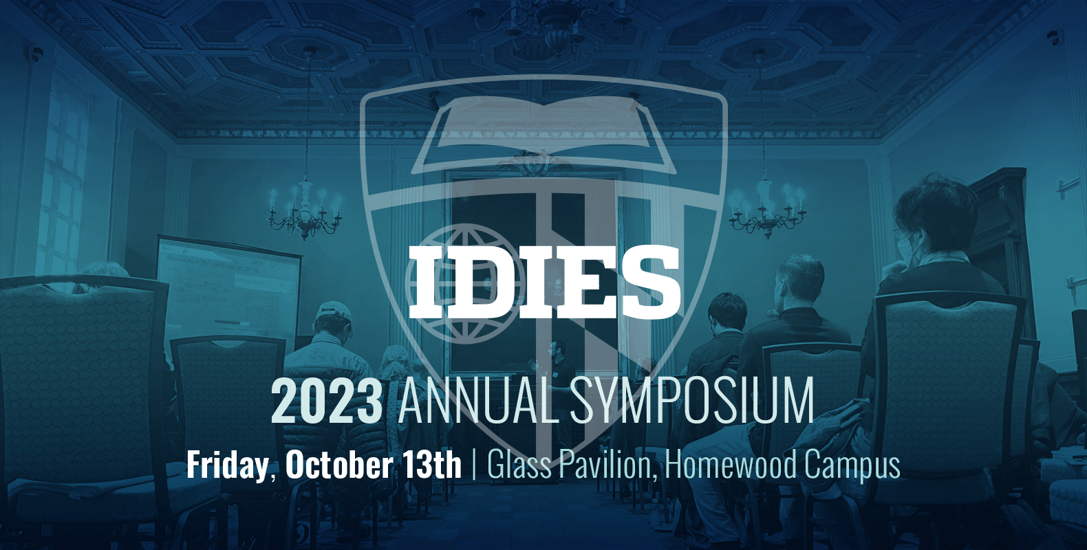 Teal toned promo image for the IDIES Symposium on October 13th, 2023