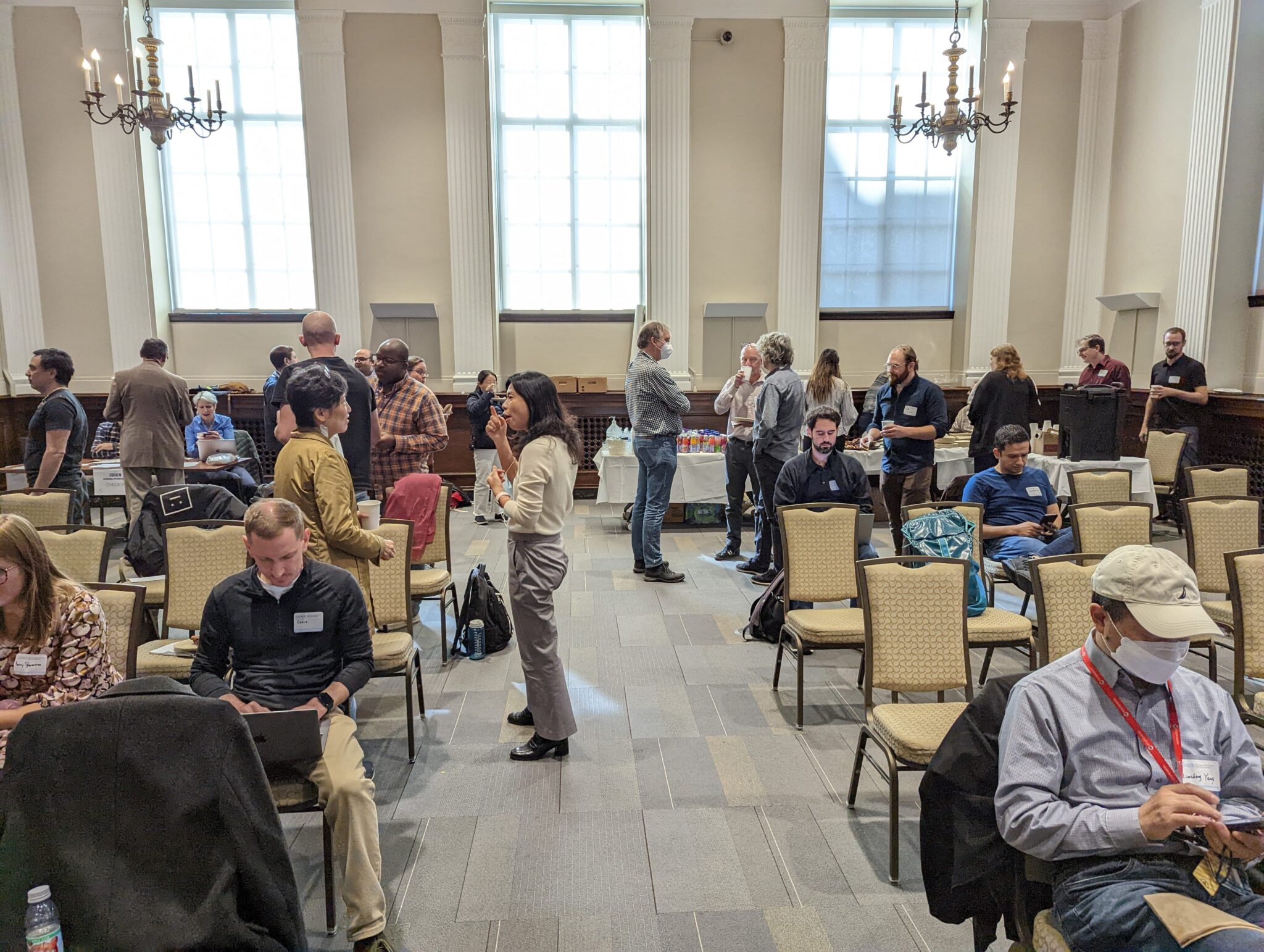 Break time at the 2022 symposim